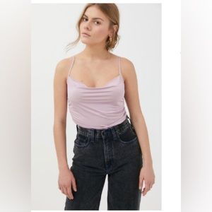 Urban Outfitters Satin Ruched Cami